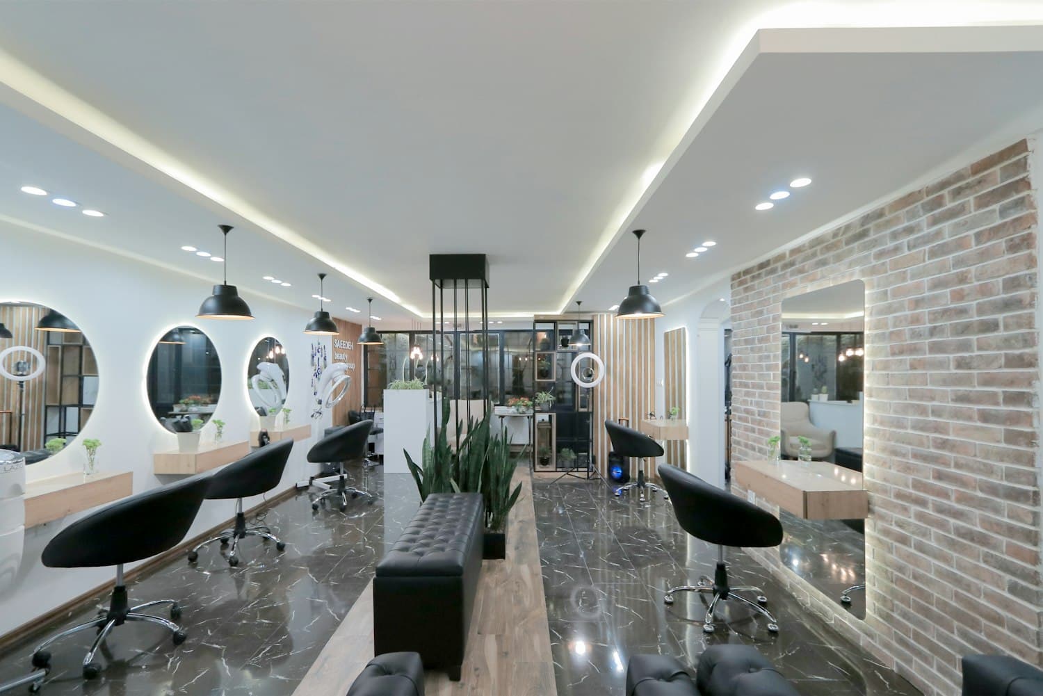 Inside the salon